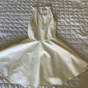 keepsake magnetic mini dress Keepsake Women's Ivory Magnetic Mini Dress Linen Blend FIT & Flare Women's Sz 8